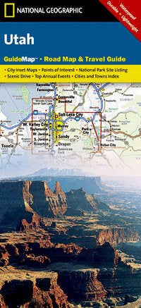 National Geographic Utah State Guide Map