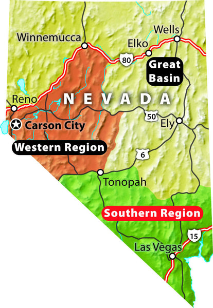 Nevada Trails Western Region (Spiral Binding)